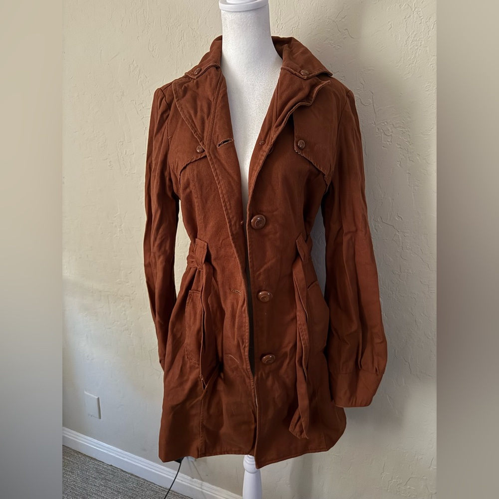 Tulle Anthropology trench coat
